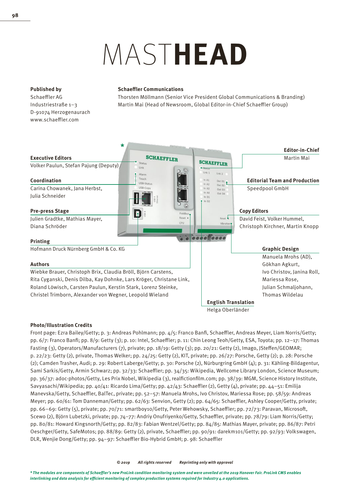 Vorschau Schaeffler tomorrow 01-2019 EN Seite 98