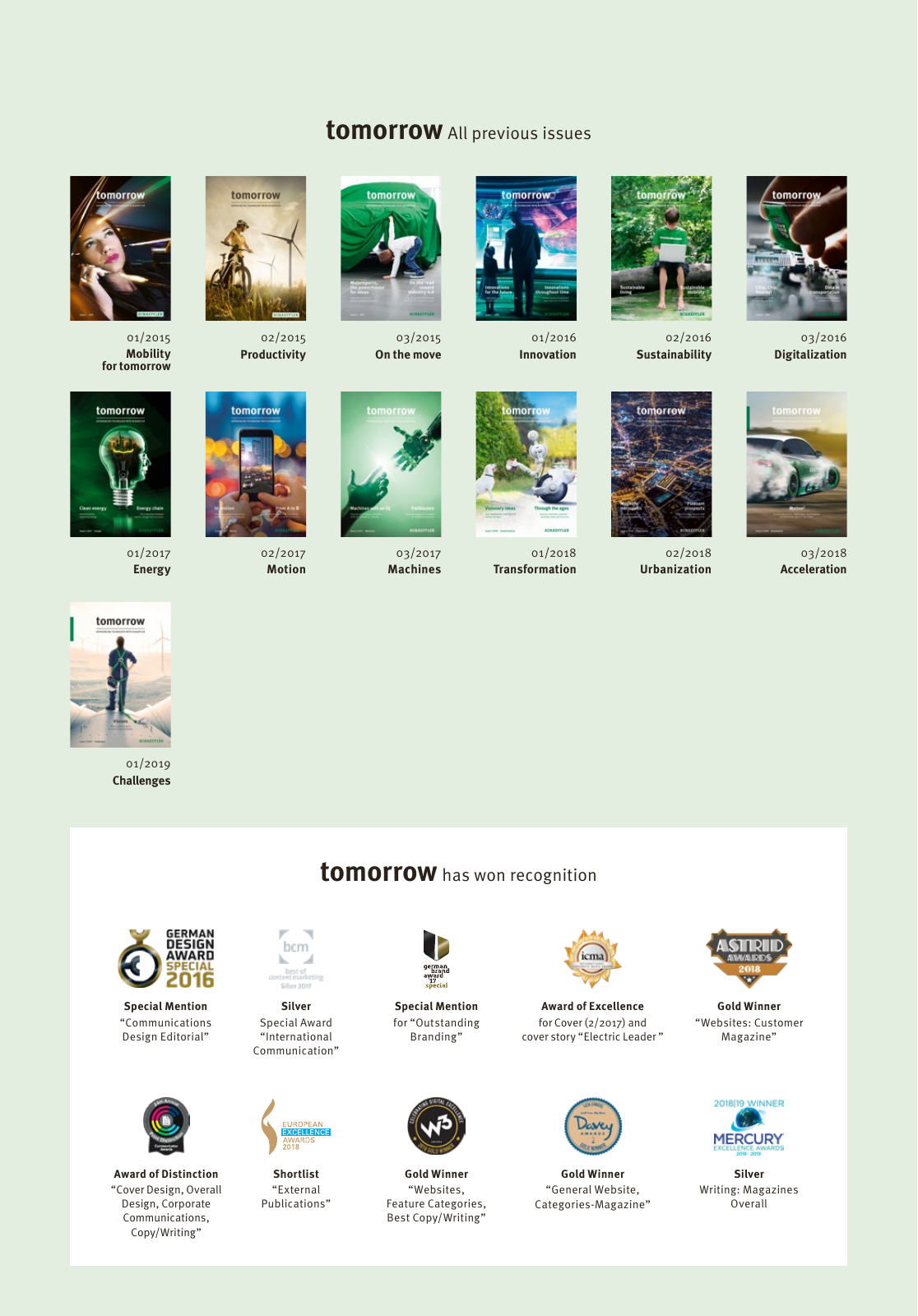 Vorschau Schaeffler tomorrow 01-2019 EN Seite 99